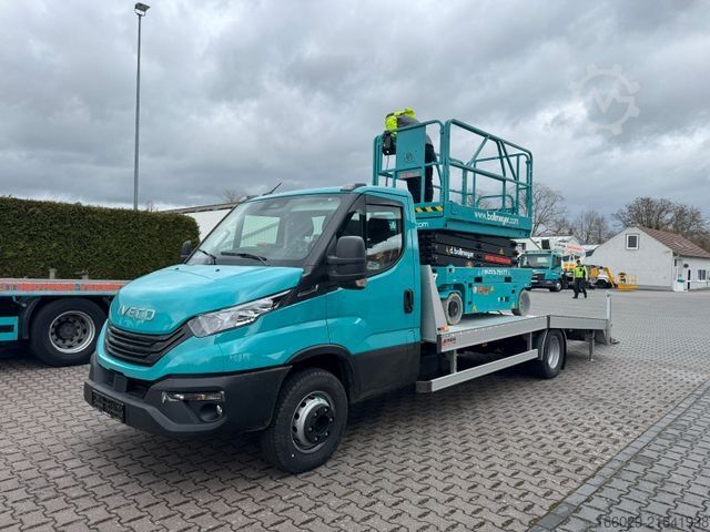 Bestelwagen autodrager IVECO Maschinentransporter Arbeitsbühnentransporter
