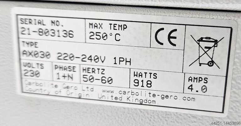 Warmhoudkast Convectie droogkast Carbolite Gero AX30