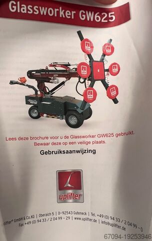 Robot per vetro / sollevatore a vuoto Ergomount GmbH Glassworker GW625