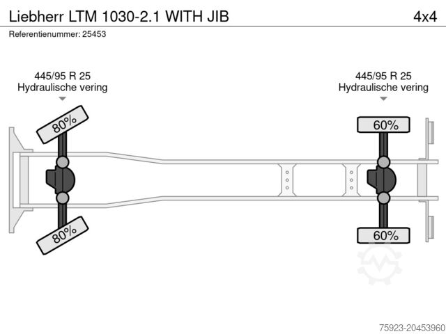 Vrachtwagen met kraan Liebherr LTM 1030-2.1 WITH JIB