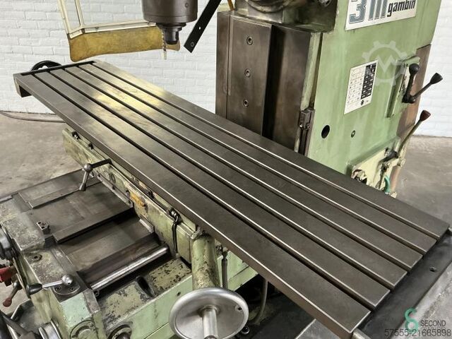 Fraiseuse Gambin 3M, 1000x420x710 mm, année 1969 Gambin 3M, 1000x420x710mm