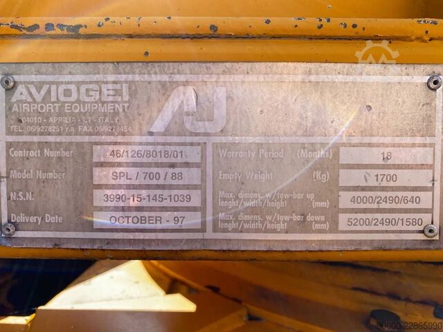 Machine de construction Diversen Aviogei SPL / 700 / 88