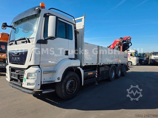 Ladbil med lad MAN TGS 35.460 / 8X4 / 28m Kran Fassi 365 + Flyjib