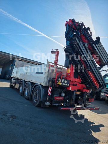 Ladbil med lad MAN TGS 35.460 / 8X4 / 28m Kran Fassi 365 + Flyjib