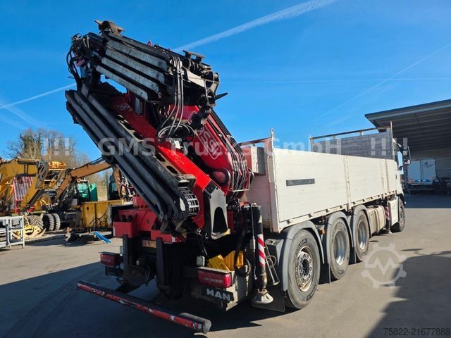 Ladbil med lad MAN TGS 35.460 / 8X4 / 28m Kran Fassi 365 + Flyjib