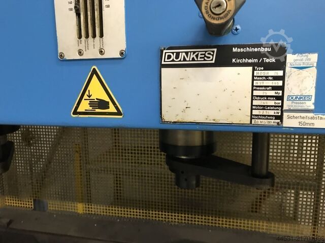 Hydraulische Presse Dunkes HDSR  75