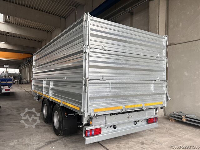 Tipvognstrailer Möslein TTD 19 AB  19 t Tandemkipper Tieflader, Breitbereifung 2 x Aufsatzbordwänden-- Neufahrzeug --