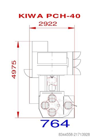 Centro de usinagem horizontal KIWA technologie KNH400