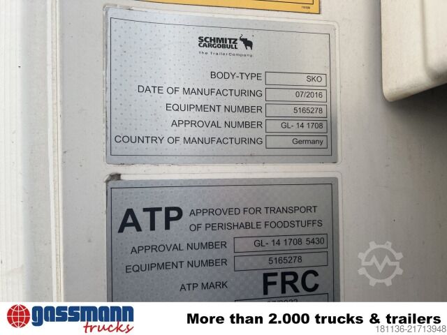 Ψυκτικός ημιρυμουλκούμενος Schmitz SKO 24/L-13.4 FP 45 Cool, Mega, Carrier,