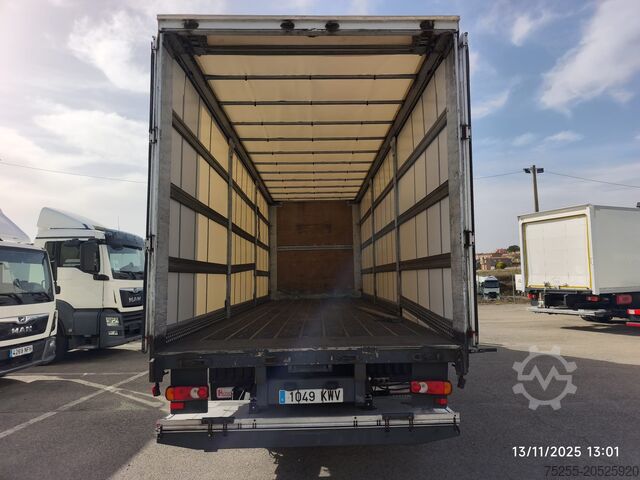 Camión plataforma con toldo RENAULT 18.300 MIDLUM EURO 5