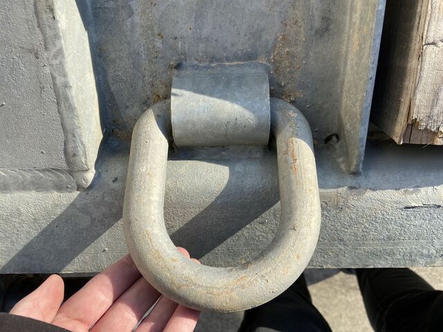 Dieplader oplegger Möslein TO 3 F Schwebheim  Neuwertig 3 Achs Tieflader 8,10 m Ladefläche