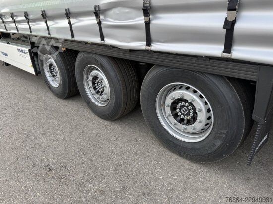 Open oplegger met zeil KRONE PROFI LINER, LIFTACHSE,