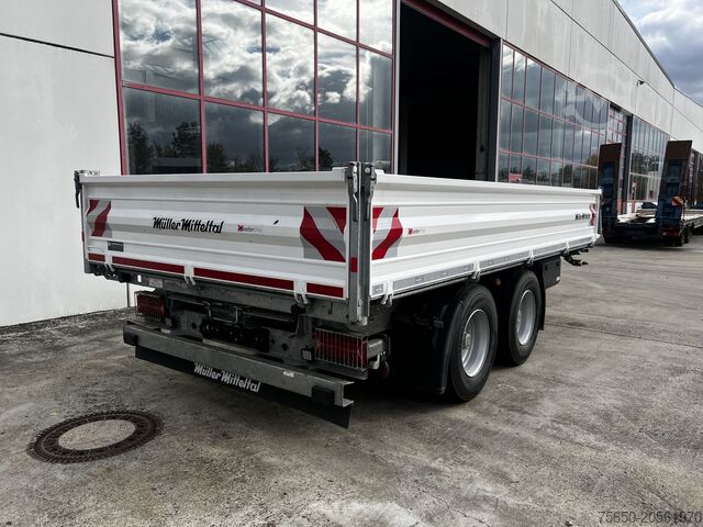 Dreiseitenkipper Anhänger Müller Mitteltal TA-2 14,4 t Tandemkipper- Tieflader Breitbereifung NEUWERTIG