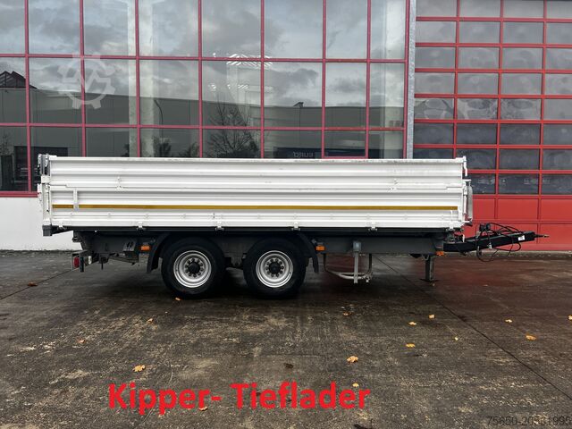 Kiepaanhangwagen Schmid Fahrzeugbau DK 135 AR  13,5 t Tandemkipper mit Aufsatzbordwänden