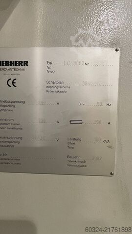 CNC dişli açma freze makinası LIEBHERR LC 3002