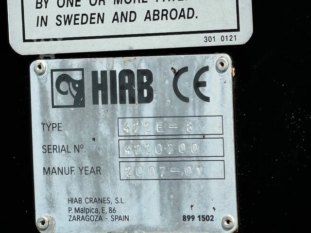 Kamion sa kranom MAN TGA 33.360 6x6 HIAB 422-8 HIPRO