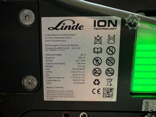 Serwis w 2019 roku + kontrola UVV do 09/2027, 12 341 motogodzin Linde E25