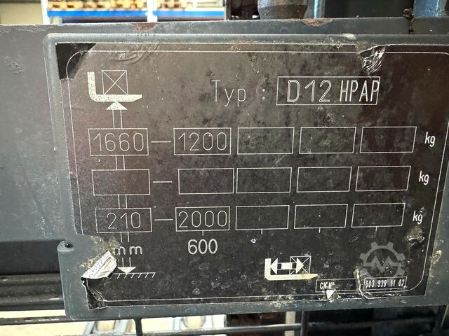 2019 Manutenzione + UVV 04/2027 1853 ore Linde D12HPAP
