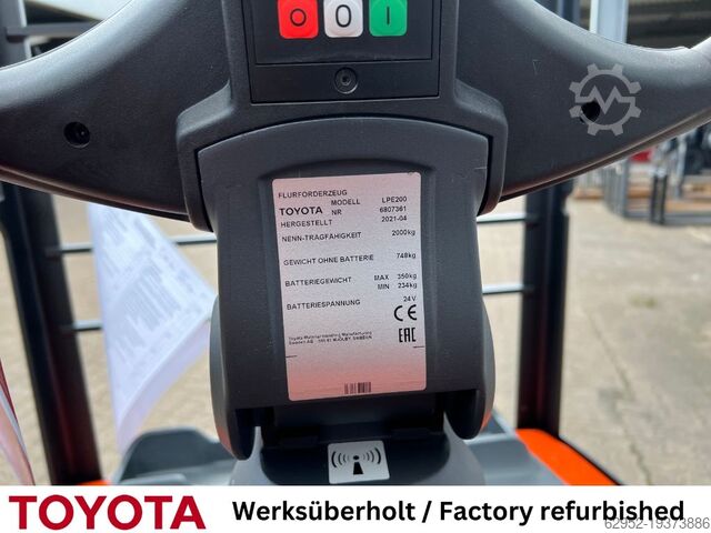 Electric Pallet Truck Toyota LPE 200, nur 490 h!