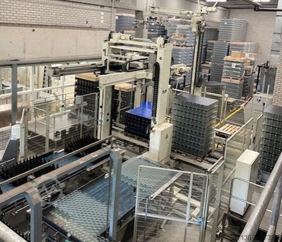 Fyllningslinje för glasflaskor med ROPP-lock, komplett linje från lager Fimer, Kettner, Krones, Arol 