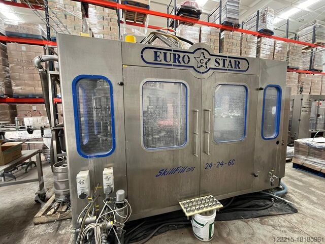 EUROSTAR SKILLFILL DPS 24-24-6C Line for Non-Returnable Glass Bottles (2014) EUROSTAR Abfülllinie für Glasflaschen (Einweg)