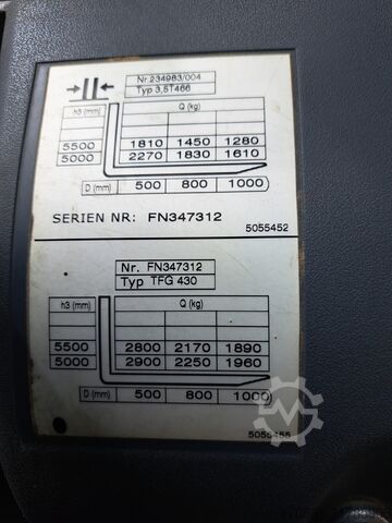 Wózek widłowy Jungheinrich Treibgasstabler TFG 430