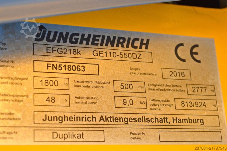 Targonca Jungheinrich EFG 218k