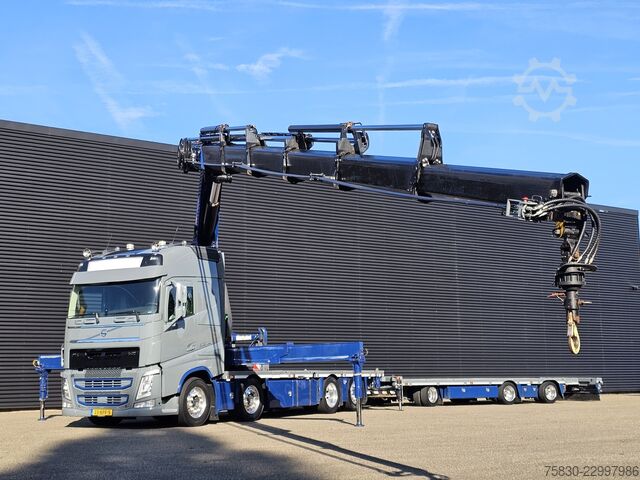 Volvo FH 500 8x2 / Guindaste HMF 70 tm + Reboque Jumbo Volvo FH 500 8x2 / HMF 70 tm CRANE + JUMBO TRAILER