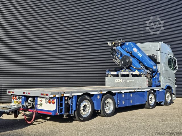 Volvo FH 500 8x2 / Guindaste HMF 70 tm + Reboque Jumbo Volvo FH 500 8x2 / HMF 70 tm CRANE + JUMBO TRAILER