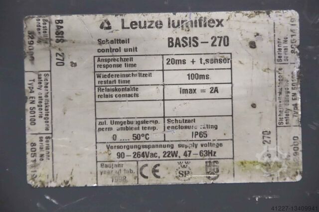 Lysbarriere Koblingssektion Leuze lumiflex Basis-270