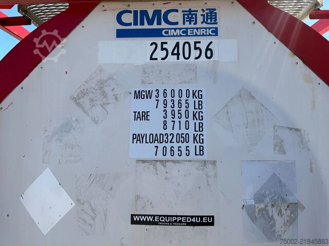 Tankcontainer CIMC 20FT ISO / 25.080L / 1-COMP.  / BAFFLES / UN PO...