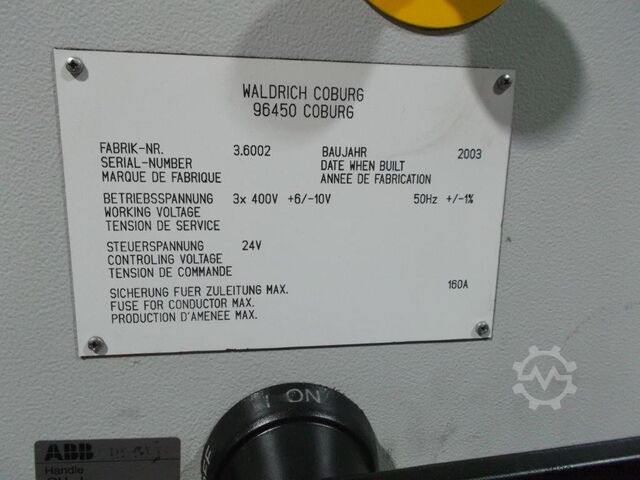 Centrul de prelucrare Portal WALDRICH COBURG VALUTEC