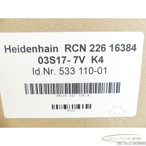 Componenta Heidenhain RCN 226 16384 03S17-7V K4 .533 110-01 -mit 6 Monaten Gwl.!-