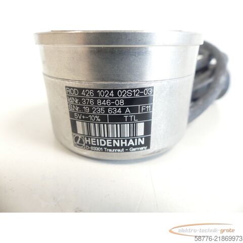 Bileşen Heidenhain ROD 426 1024 02S12-03 Drehgeber . 376 846-08 - ! -
