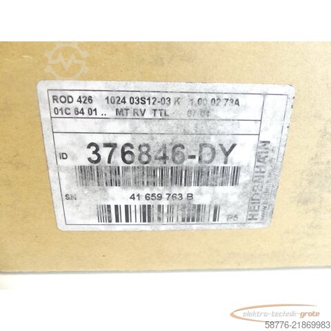 Componenta Heidenhain ROD 426 1024 03S12-03 Drehgeber . 376 846-DY - ! -