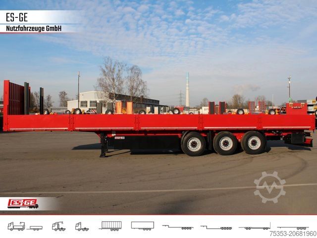 Arbejdsplatform sættevogn KÖGEL Multi Chassis, verstärkt, Bordwände