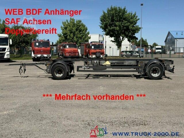 Rimorchio con telaio Web-Trailer 18 Box Carrier - Luft - SAF Achsen