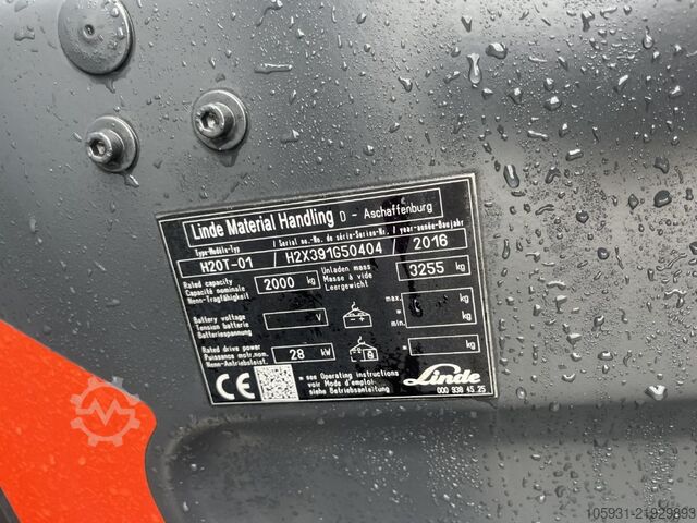 Montacargas de GLP Linde H20T-01