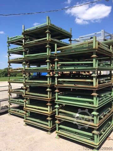 Gaasbox stapelbaar en opvouwbaar Gitterbox 1200 x 1000 mm - faltbar