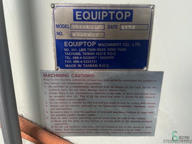 Planslipmaskiner Equiptop ESG-1640ASD 1992 Equiptop ESG-1640ASD