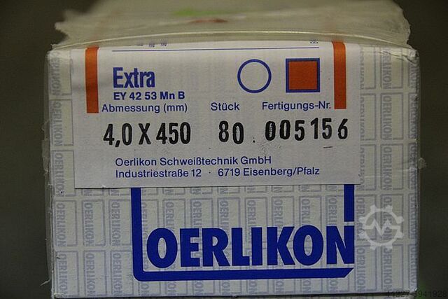 Stick electrodes welding electrodes 4.0 x 450 OERLIKON Extra EY 42 53 Mn B