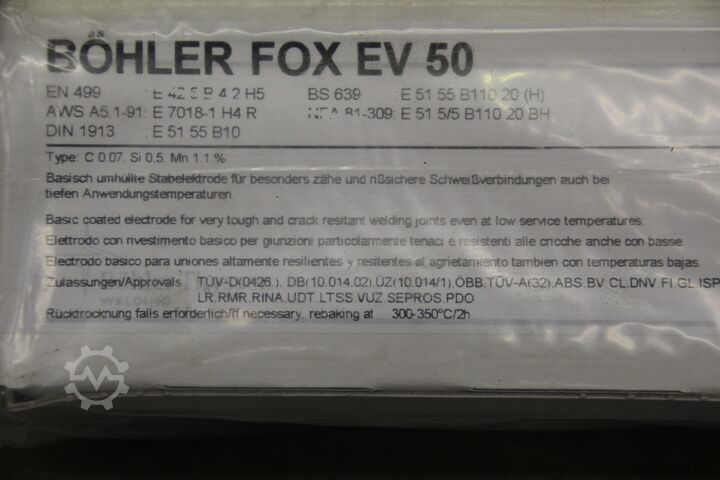Electrozi de sudură cu înveliș 4,0 x 450 Boehler FOX EV 50