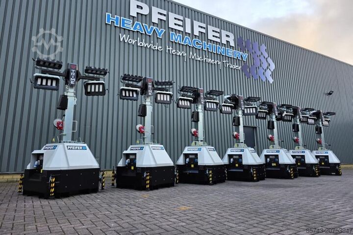 Light tower Trime X-Mast 4 × 320W LED Valid Inspection, *Guarantee!