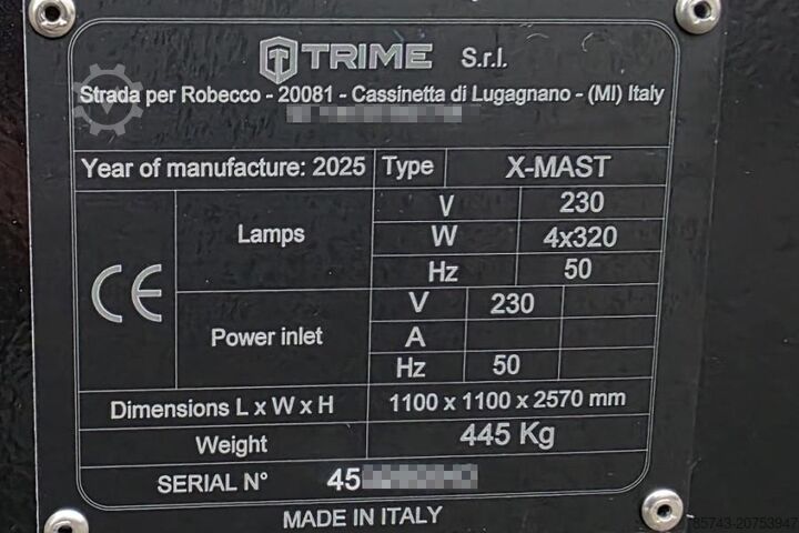 Light tower Trime X-Mast 4 × 320W LED Valid Inspection, *Guarantee!