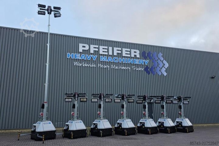 Light tower Trime X-Mast 4 × 320W LED Valid Inspection, *Guarantee!