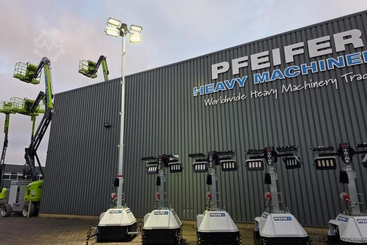 Light tower Trime X-Mast 4 × 320W LED Valid Inspection, *Guarantee!