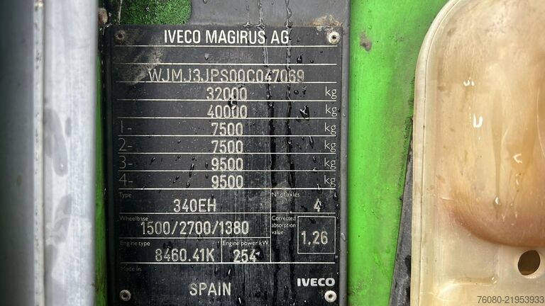 Licuadora Iveco EUROTRAKKER 340 E 34 (MANUAL PUMP / POMPE MANUE...