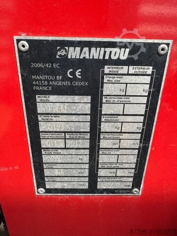 Plataforma de trabalho telescópica articulada Manitou 170AETJ L Hoogwerker Knikarmhoogwerker