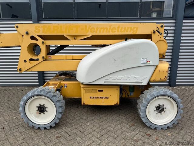 Leddelt teleskopisk arbejdsplatform Niftylift HR21 HYBRID 4X4 hoogwerker Knikarmhoogwerker