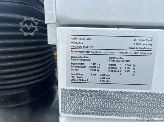 Kiepwagen MERCEDES-BENZ 2645, 6X4 ,HYVA AUFBAU ,EURO6
